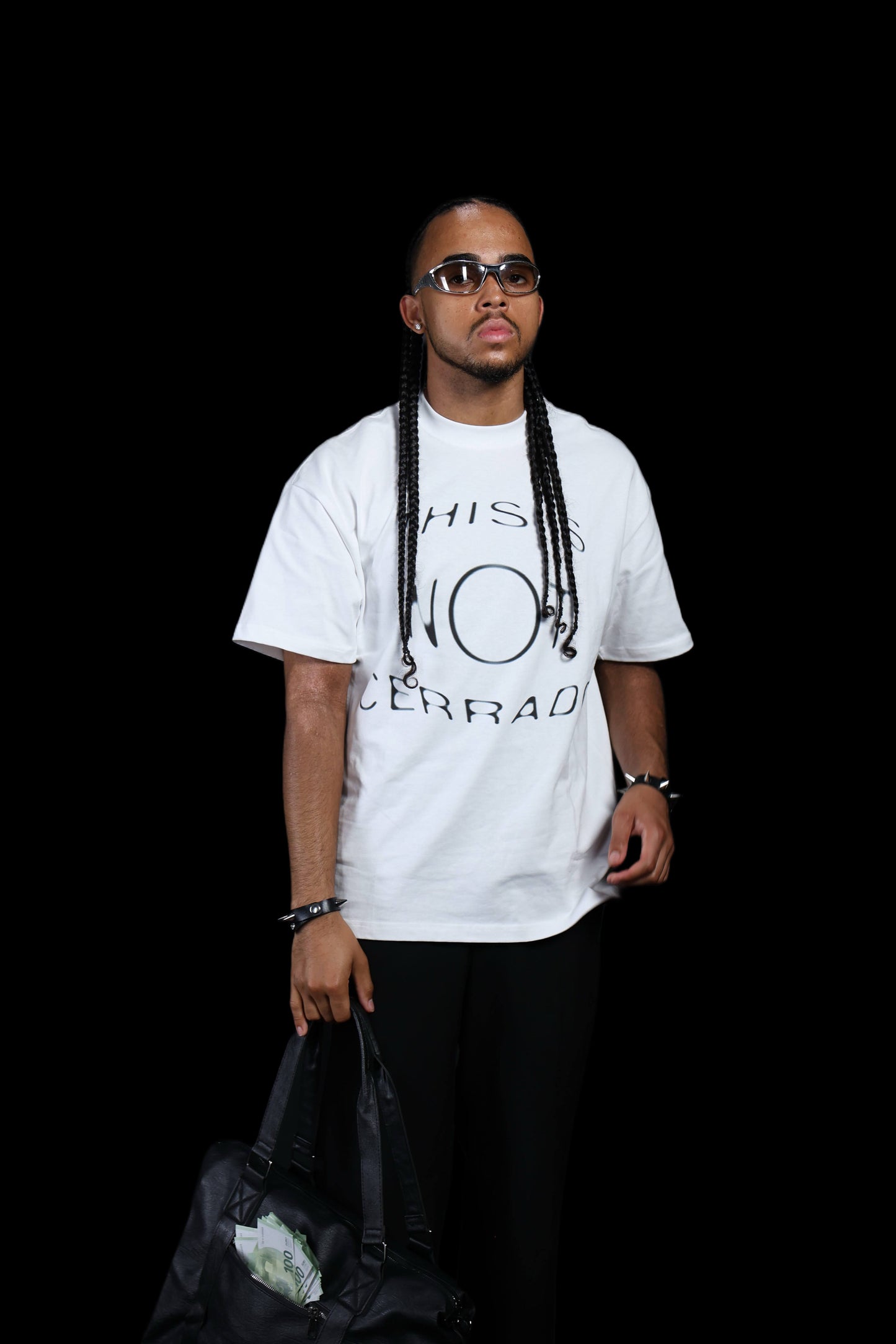 “This is not CERRADO” white oversized boxy T-shirt