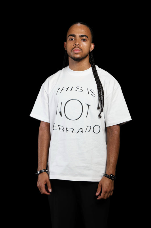 “This is not CERRADO” white oversized boxy T-shirt
