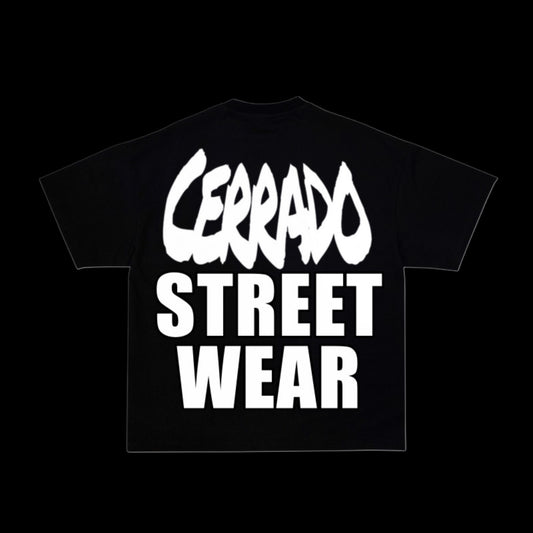 Black CERRADO “streetwear” T-shirt