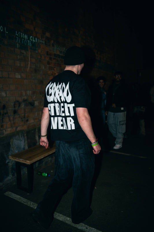 Black retro CERRADO “streetwear” boxy T-shirt