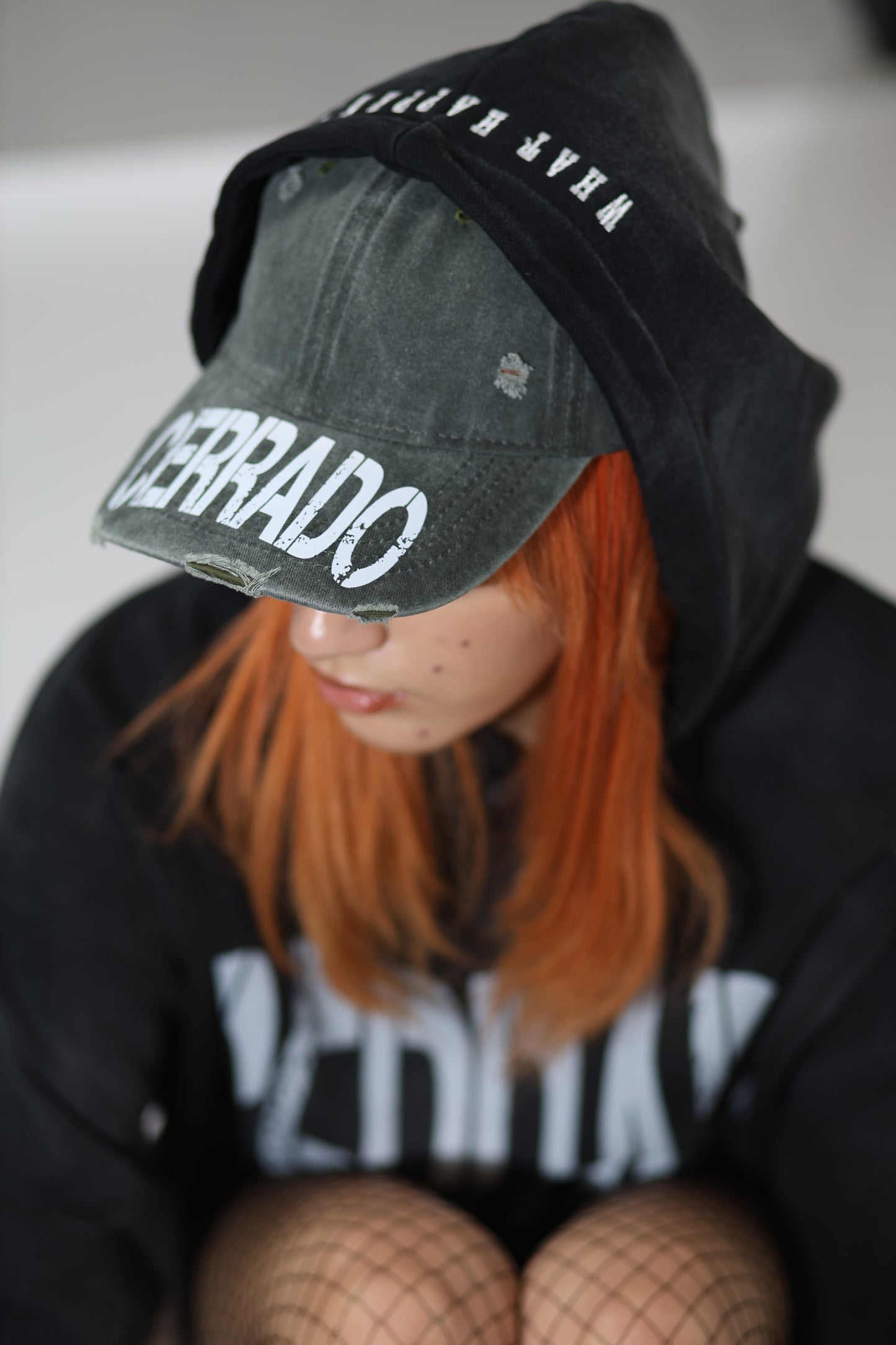 Distressed grey CERRADO Dad cap